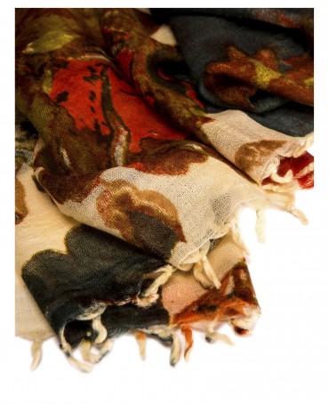 Палантин Женский W40-PORTE.FLEUR/ROUGE